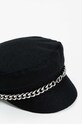 Twinset czapka wełniana dziecięca 242GJ5018 czarny ZW24