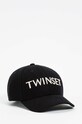 Dětská baseballová čepice Twinset s příměsí vlny černá 242GJ501K