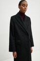 Day Birger et Mikkelsen palton din lana Franka - Fuzzy Autumn DAY65243395 negru
