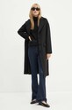 Silvian Heach palton de lana BRIESE GPA24017CP negru ZW24