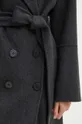 Шерстяное пальто Silvian Heach STORZ GPA24016CP серый