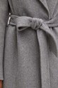 Silvian Heach płaszcz wełniany BRUGGE GPA24023CP szary