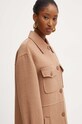 Silvian Heach cappotto in lana HORSTI beige GPA24109CP