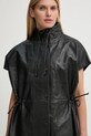 Kožni prsluk Day Birger et Mikkelsen Mortimer - Polished Leather crna DAY65243424