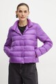 Liviana Conti kurtka puchowa bez kaptura fioletowy F4WW03