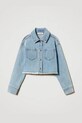 Detská rifľová bunda Twinset 251GJ2512.128.170 modrá ZS25