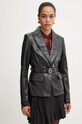 Kožni sako Blugirl Blumarine crna RF4128.P0356
