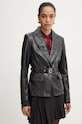 Kožni sako Blugirl Blumarine crna RF4128.P0356