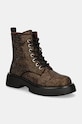 Nízké kozačky GOE textilní hnědá MM2N4044.BROWN