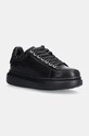 Kožené sneakers boty GOE platforma černá OO2N4004.BLACK