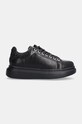 Kožené sneakers boty GOE OO2N4004.BLACK černá ZW24