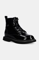 Kožené členkové topánky GOE zateplené čierna OO2N4109.BLACK