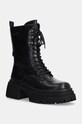 GOE bocanci de piele cu snur negru OO2N4121.BLACK