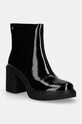 Кожаные полусапожки GOE кирпичик чёрный OO2N4158.BLACK