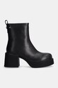 GOE botki skórzane OO2N4161.BLACK czarny ZW24