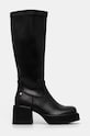 Δερμάτινες μπότες GOE OO2N4407.BLACK μαύρο ZW24