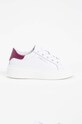 Twinset scarpe da ginnastica per bambini in pelle bassa bianco 242GCJ012