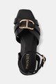 Twinset sandale din piele pentru copii negru 251GCJ04A.30.34