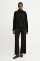 Liviana Conti pantaloni de lână CNTA16 negru ZW25