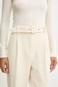 Hlače Blugirl Blumarine bež RF4073.T3191