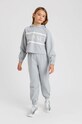 Twinset spodnie dresowe dziecięce z elastanem szary 242GJ2332