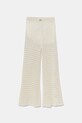 Twinset pantaloni copii tricotaj bej 251GJ3432.128.170