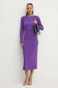 Liviana Conti sukienka F4WI22 fioletowy ZW24
