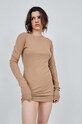 Сукня MUUV. LIGHT RIB sukienka.LIGHT.RIB коричневий ZW24