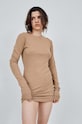 MUUV. rochie LIGHT RIB sukienka.LIGHT.RIB maro ZW24