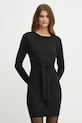 Silvian Heach rochie din amestec de lana DOMBO negru GPA24073VE