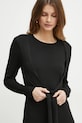 Silvian Heach rochie din amestec de lana DOMBO GPA24073VE negru