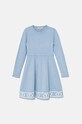 Twinset vestito bambina 242GJ3162.128.170 blu ZW24