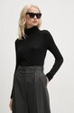 Mos Mosh sweter wełniany czarny 165910