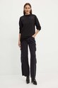 Silvian Heach bluza TERLEKI GPA24265FE negru ZW24