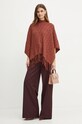 Silvian Heach poncho PLIZ GPA24321PN maro ZW24