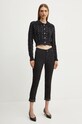 Silvian Heach pulover LITOZ CVA24038CD negru ZW24