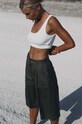 MUUV. pantaloni scurti din bumbac PORTEUR bumbac verde bermudy.PORTEUR