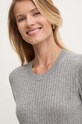 Mos Mosh sweter wełniany szary 158950