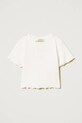 Dječja majica kratkih rukava Twinset 251GJ2571.128.170 bijela ZS25