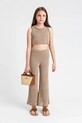 Twinset gyerek top sima bézs 251GJ3431.128.170