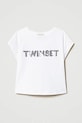 Παιδικό μπλουζάκι Twinset 251GJ2537 λευκό ZS25