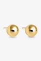ANIA KRUK kolczyki srebrne pozłacane OVAL pozłacane złoty SSIKS0840Z