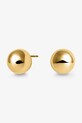 ANIA KRUK kolczyki srebrne pozłacane OVAL SSIKS0840Z złoty ZW25