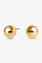 ANIA KRUK kolczyki srebrne pozłacane OVAL SSIKS0840Z złoty ZW25