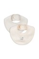 Fanga Fontana śliniak dwustronny niemowlęcy FIO STRIPE 2 PACK BIBS OCS 2-pack Produkt niemowlęcy beżowy FA100040