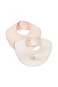 Fanga Fontana śliniak dwustronny niemowlęcy FIO STRIPE 2 PACK BIBS OCS 2-pack Produkt niemowlęcy beżowy FA100040