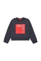 MAX&Co. bluza bawełniana dziecięca MAXS3F SWEAT-SHIRT nadruk szary MX0037