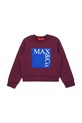 MAX&Co. bluza bawełniana dziecięca MAXS3F SWEAT-SHIRT MX0037 bordowy ZW25