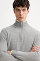Marc O'Polo sweter z dodatkiem wełny szary 531516060370