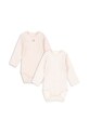Fanga Fontana body niemowlęce BELLO 2 PACK LS BODY OCS Produkt niemowlęcy różowy FA100001